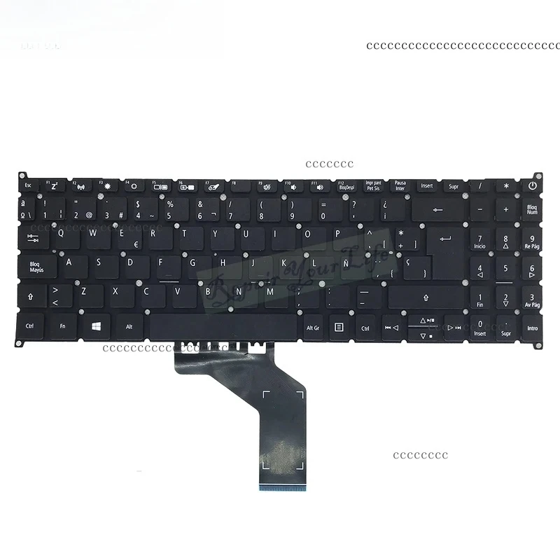 Фото Клавиатура US/UA/Китайская/Испанская для Acer Aspire A315-53 54G, A315-22 A315-23 23G A315-34, Aspire 5 A515-52 52G 53, A515-54 54G №1