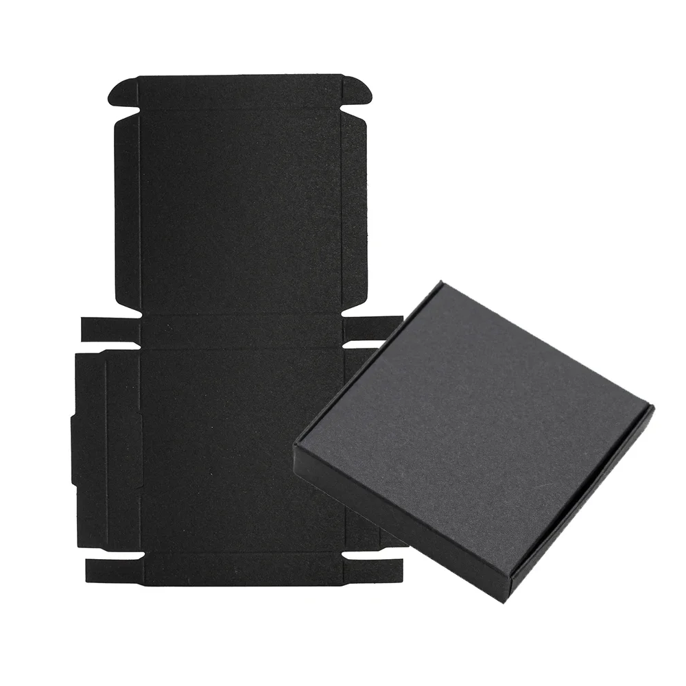 

30 шт., подарочная коробка для ювелирных изделий, белый, черный, держатель для упаковки из крафт-бумаги, аксессуары для хранения серег, ожерелья, свадебная оптовая продажа