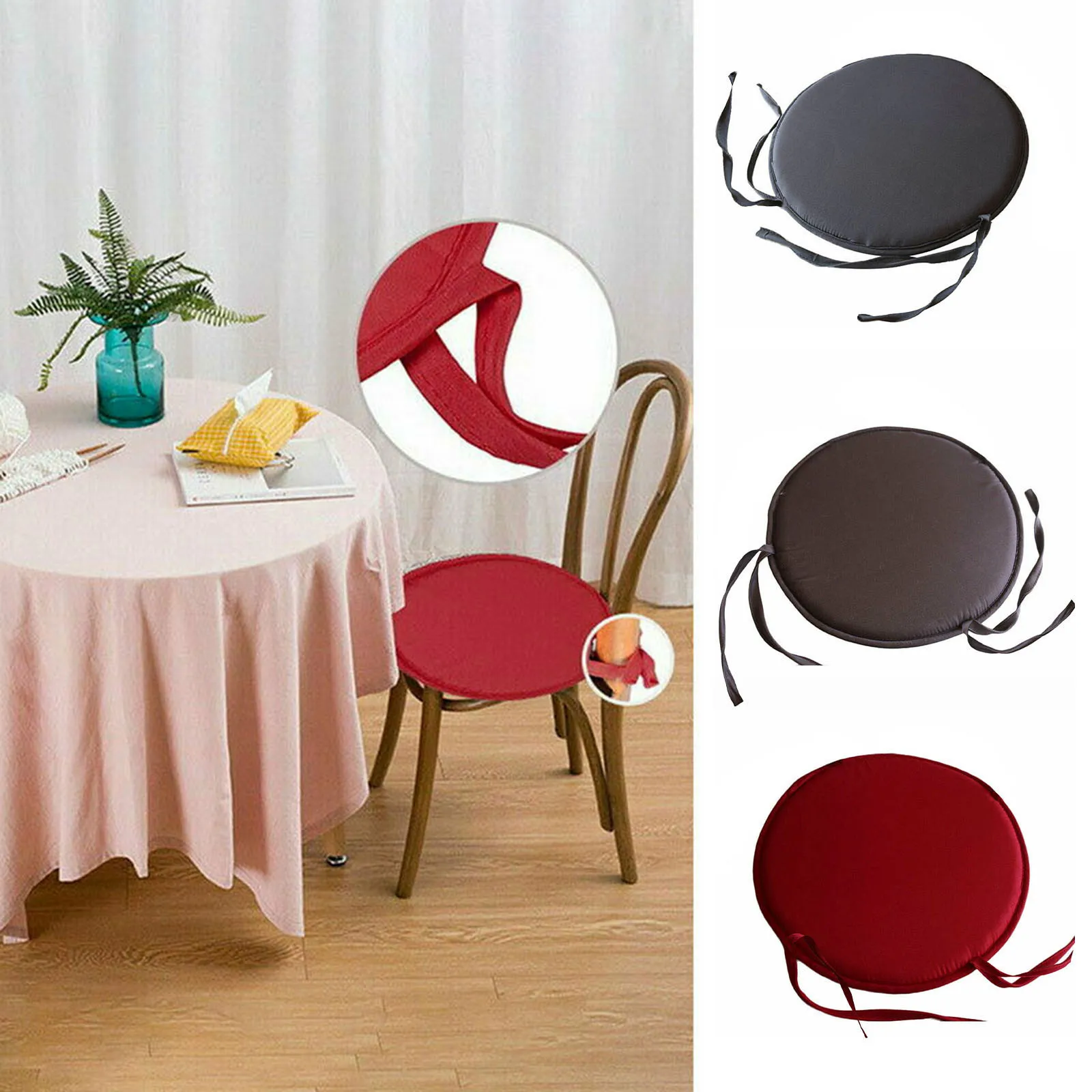 

Cushion Stool Seat Cushion Garden Room For Outdoor Pads Dining Chair Round Bistros Patio Kitchen，Dining & Bar
