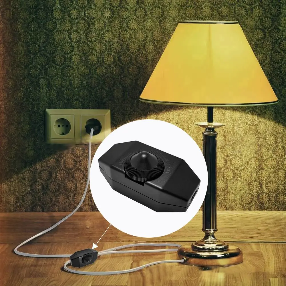 

5PCS 220V Dimmable DIY Table/Desk Lamp Adjust Light Dimmer Switch Rotated Switch Knob