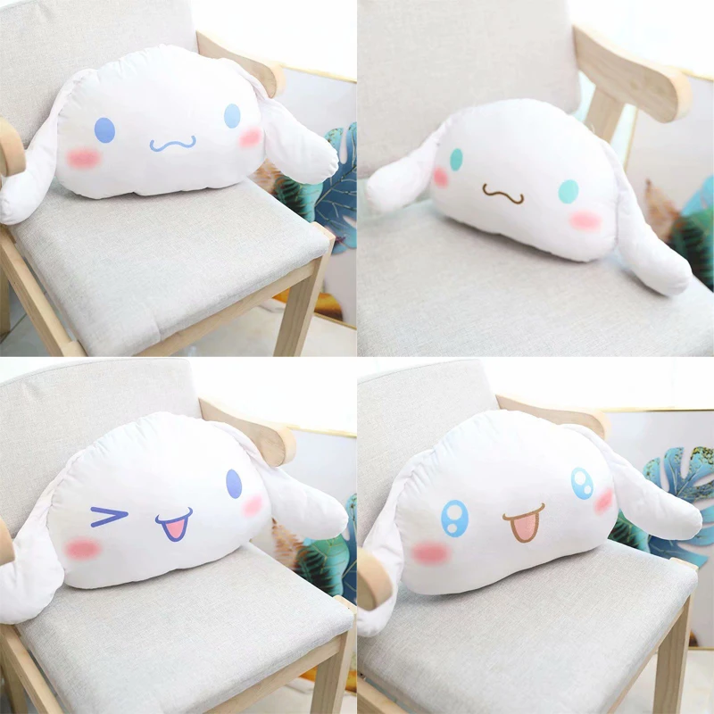 

Милая Подушка Sanrio Cinnamonll, мультяшный обед, Подушка для сна в виде машины, плюшевые игрушки, мягкие куклы, многофункциональные детские подарки...