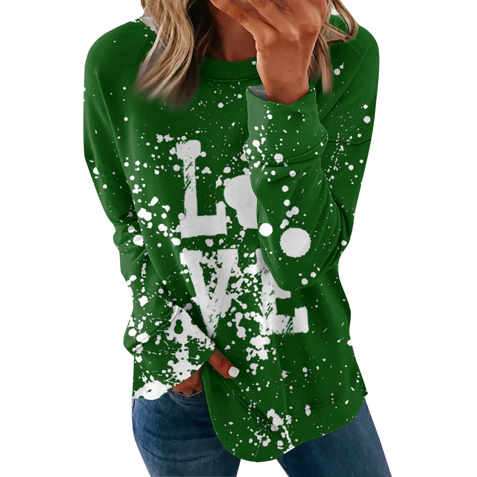 Женская модная Повседневная Блузка с принтом Маски Марди Гра пуловер круглым