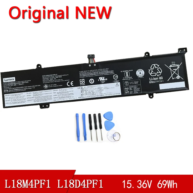 

Новый оригинальный аккумулятор L18M4PF1 L18D4PF1 для Lenovo deaPad S740-15IRH Yoga 15,36 V 69Wh