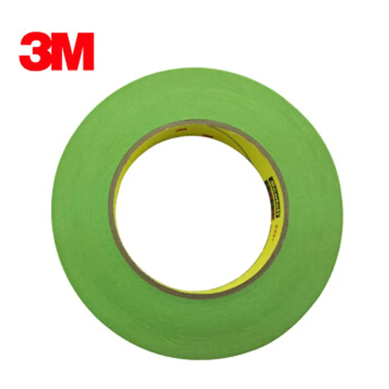 3M233+ Paper Tape Car Paint Masking Tape No Trace High Temperature Resistance 120 Degrees No Residue