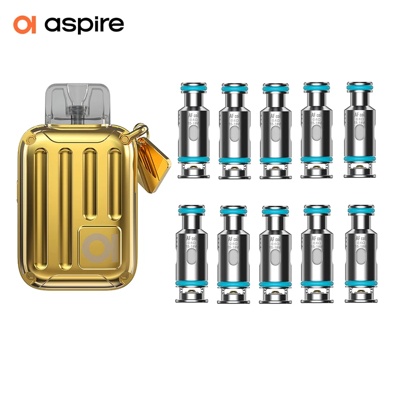Original Electronic Cigarette Aspire Rill X Kit Plus 10PCS 0.6/1.0Ω Coils E-cigarette Vape Mod Cartridge Ecig Smoking Device