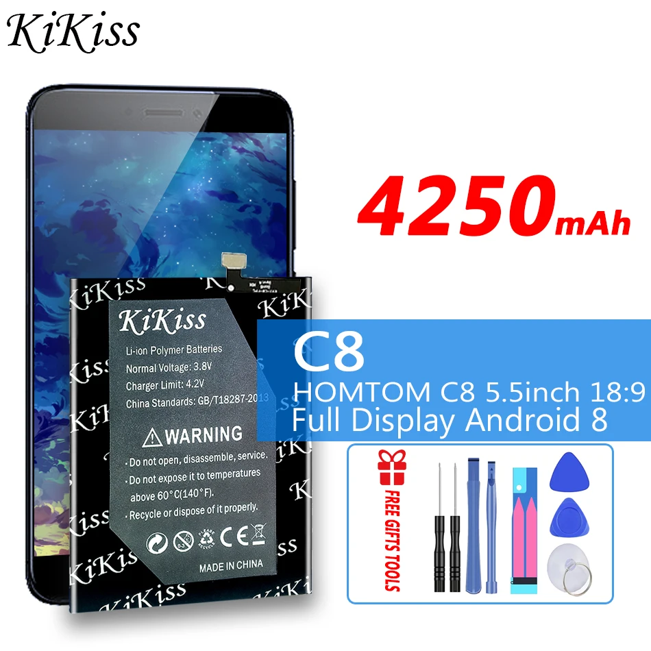 

Rechargeable Battery for HOMTOM C8 5.5inch 18:9 Full Display Android 8 Smartphone