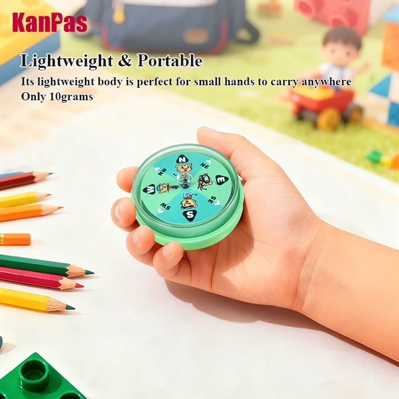 Фото Компас Kanpas Kael RedyGo/без жидкости/легкий для детских приключений на свежем воздухе/обучающий компас/ A-53-KL №5