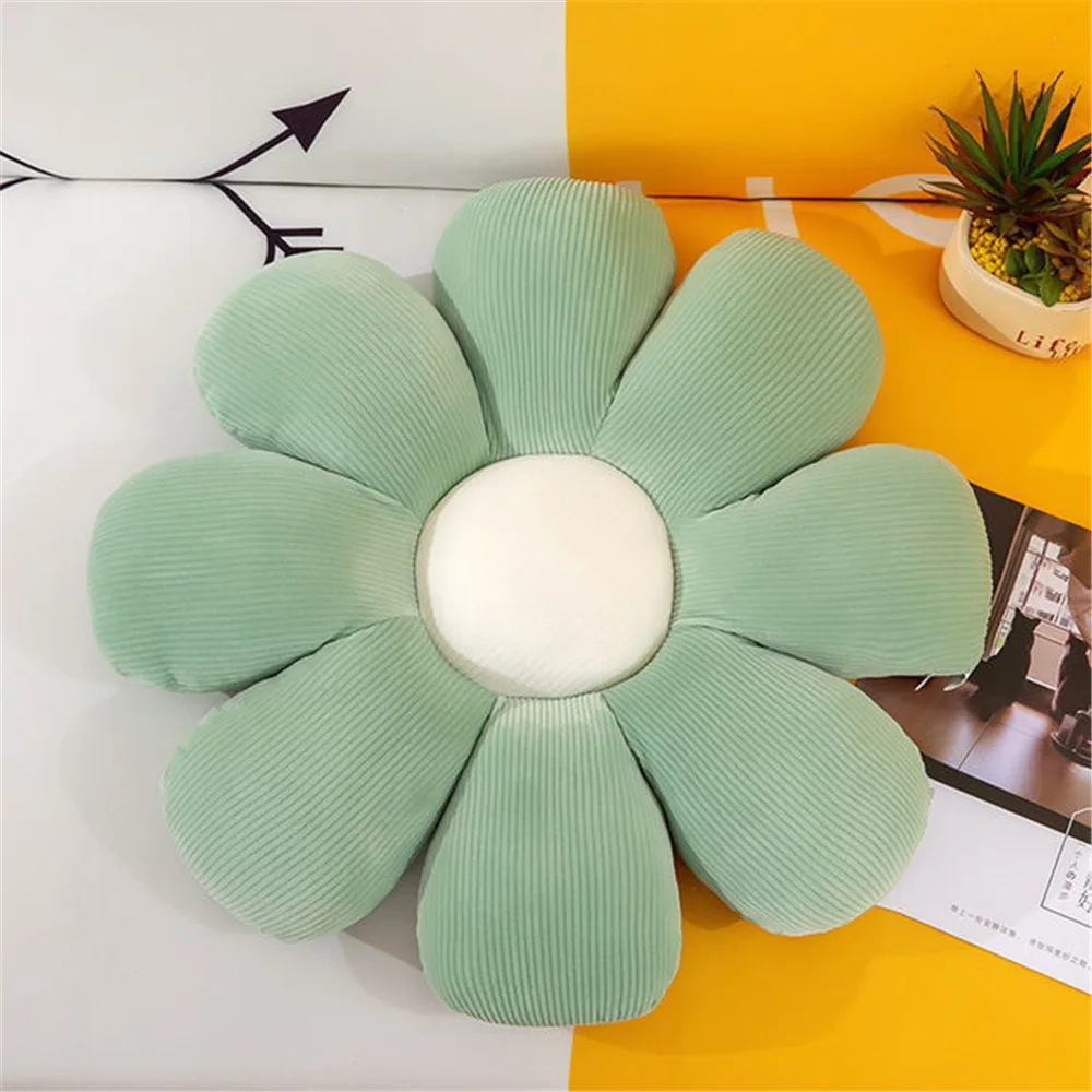 

Flower Pillow Cushion Soft Daisy Pillow Automobile Lumbar Cushion 40cm Sofa Seat Cushion 2022 Girl Bedroom Office Cushion Pillow
