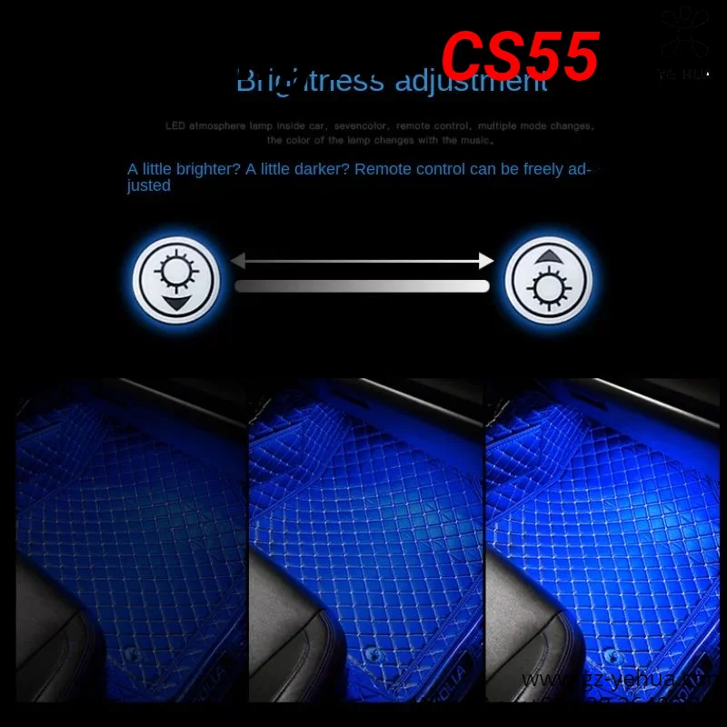 Для Changan Cs55 Plus модификация интерьера автомобиля окружающее освещение Footwell