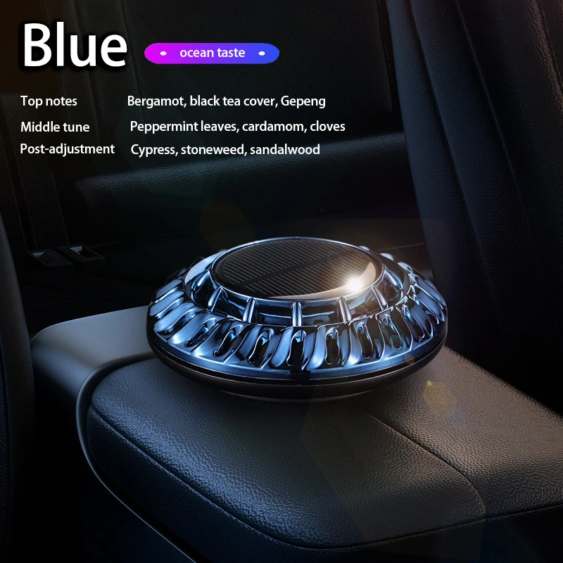 

Solar Car Aromatherapy 360 Degree Rotation Air Freshener Exotic Accessories Interior Creative Perfume Auto Air Purifier