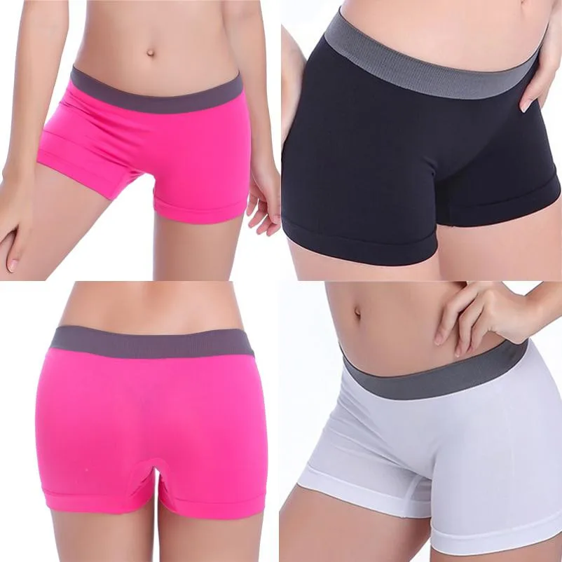 

Charming modern women's sweatpants, gym shorts, training, tights, yoga Bottomed boxer pants seamless large elastic middle waist