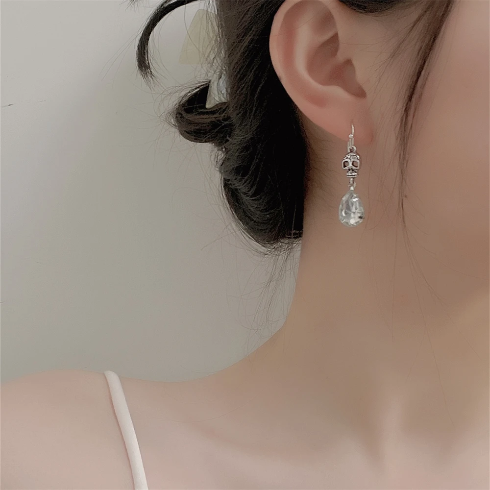 

Coconal Punk Vintag Style Skeleton Women's Earrings Ear Hook Friends Bar Nightclub Birthday Party Gift Jewelry Accessories