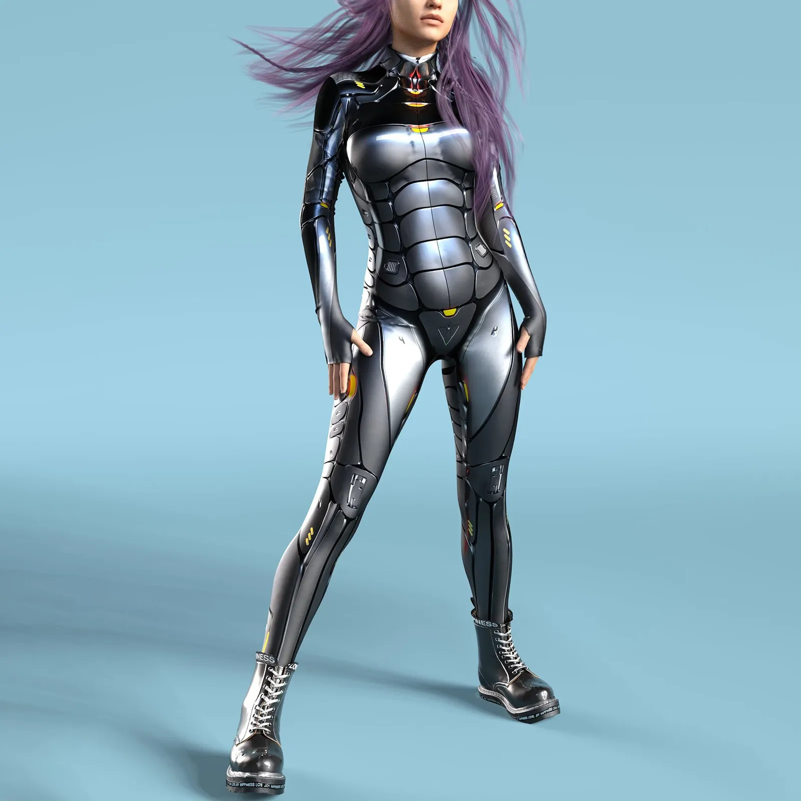 

Женское боди с 3D-принтом скелета, костюм на молнии сзади для Хэллоуина