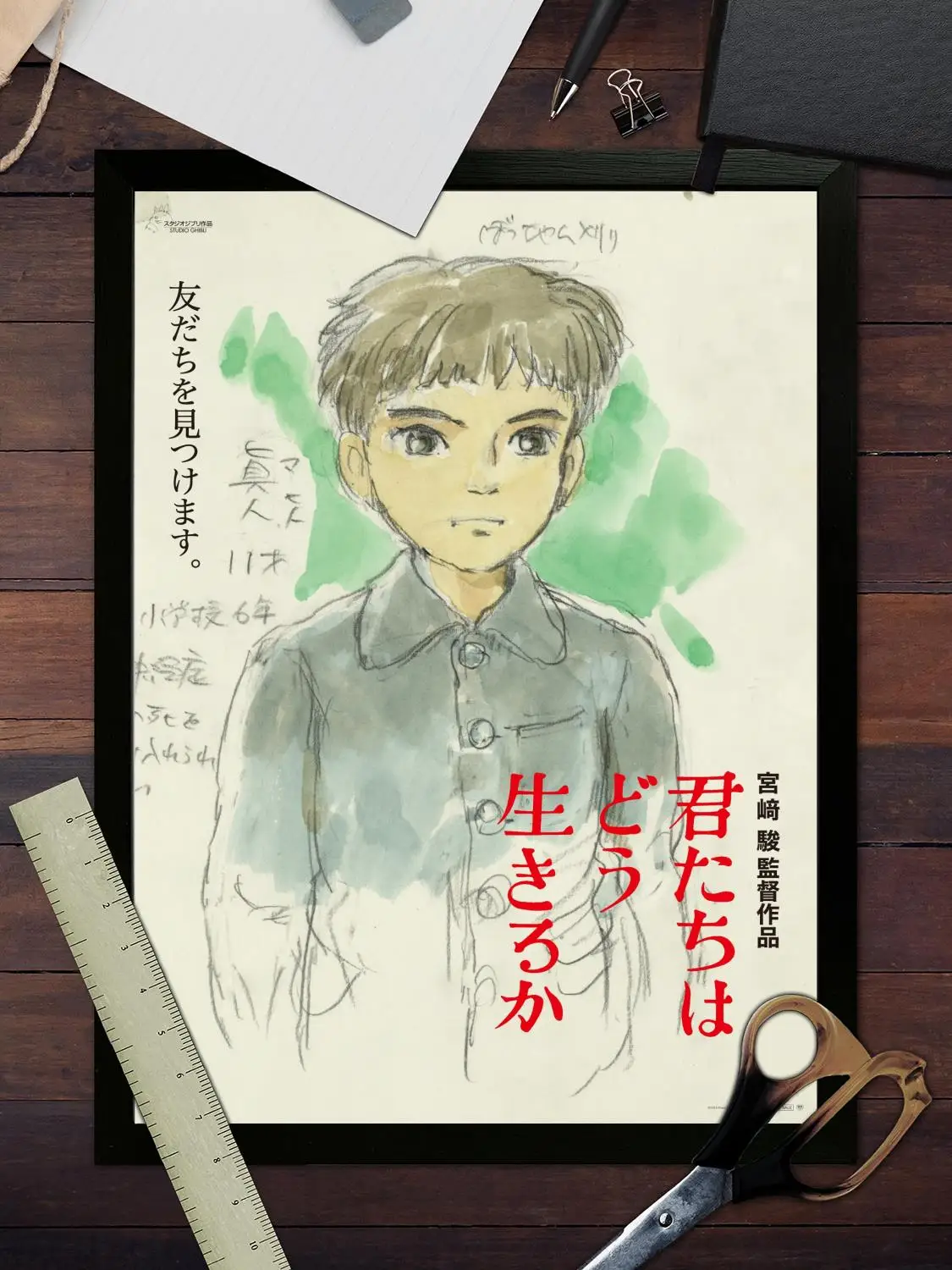 Плакат на холсте Мальчик и цапля настенное искусство печать с изображением