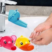 cartoon childrens hand washing faucet extender kitchen accessor elastic silicone nozzle faucet extenders for bathroom sink