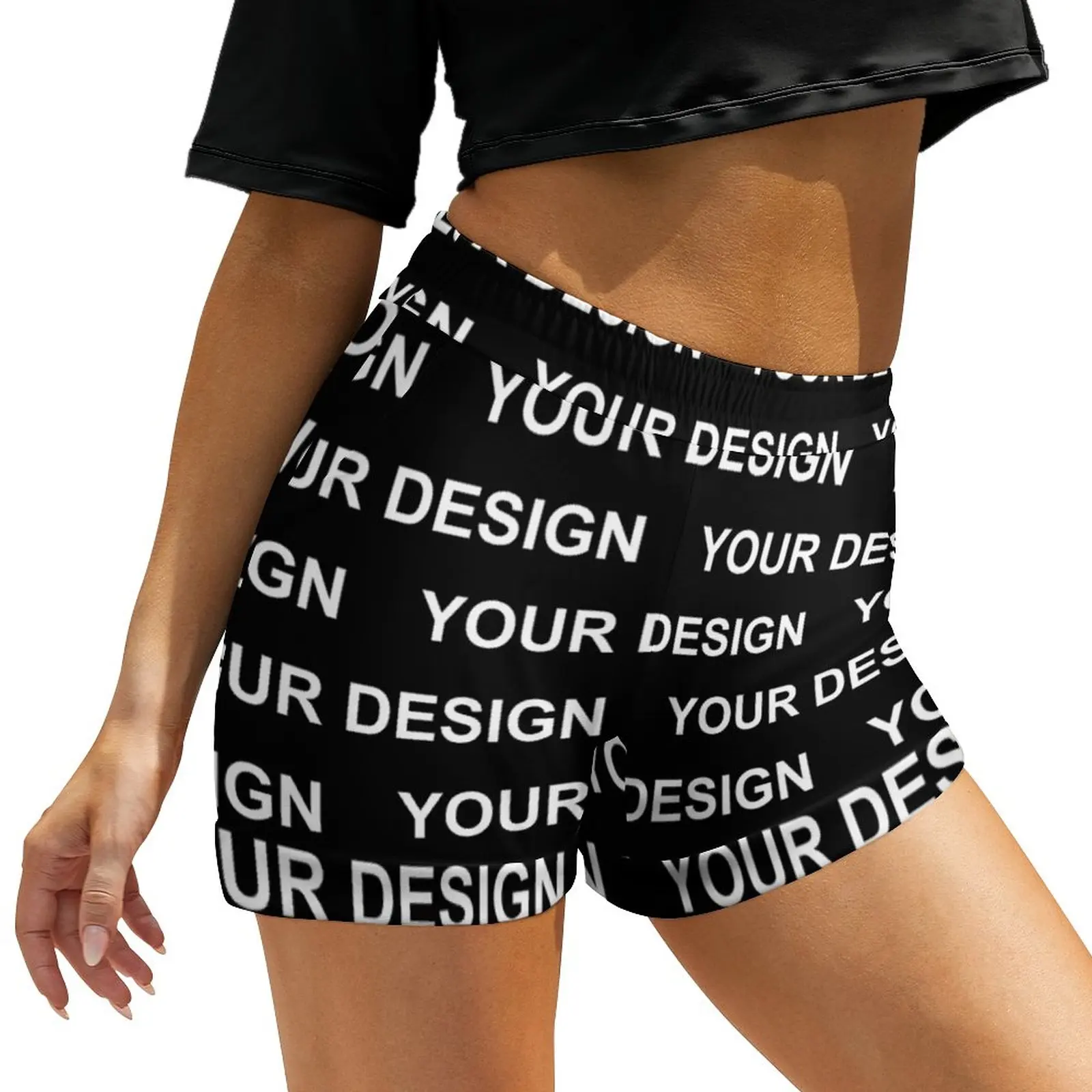 Add Design Customized Shorts High Waisted Trendy Shorts Korean Fashion Oversized Short Pants Summer Print Bottoms
