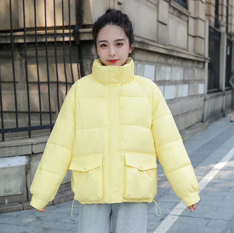 

Beardon 2022 New Winter Women's Coat Korean Version Stand Collar Loose Parkas Women's Down Cotton Jackets