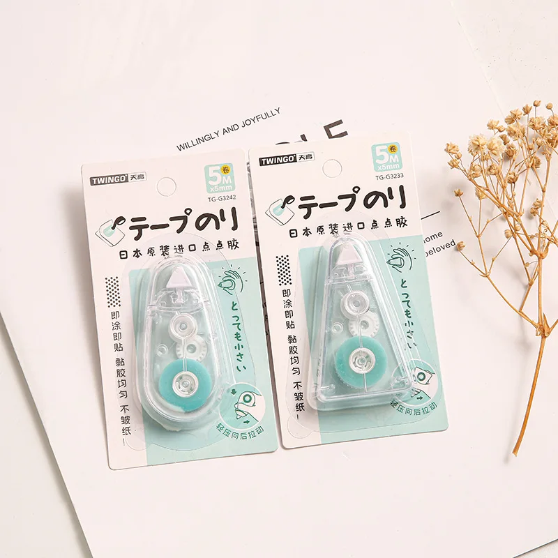 

Transparent Adhesive Tape Glue Dot Liner Tape Roller 5mmX5M Adhesive Glue Dispenser Office Back to School Stationery Supply