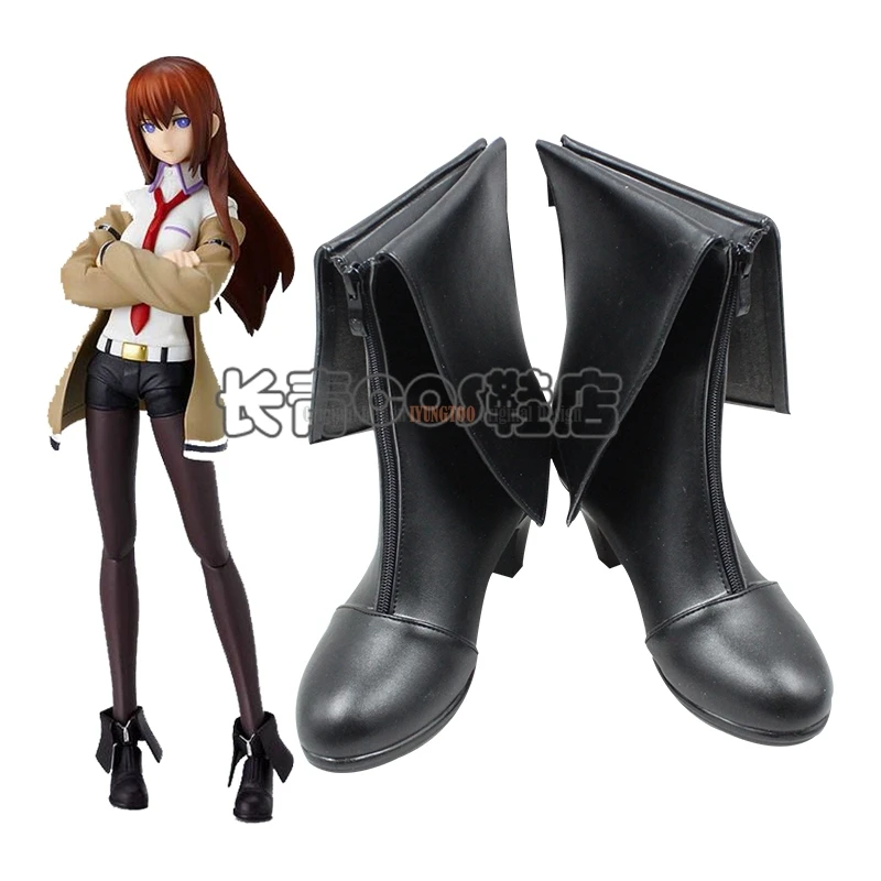 Аниме персонажи Steins/Gate Makise Kurisu обувь для косплея ботинки вечеринки костюм