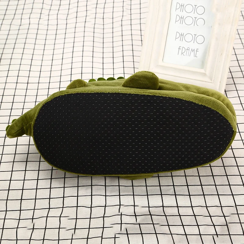 Осенне-зимняя новая милая забавная домашняя женская обувь из крокодиловой кожи