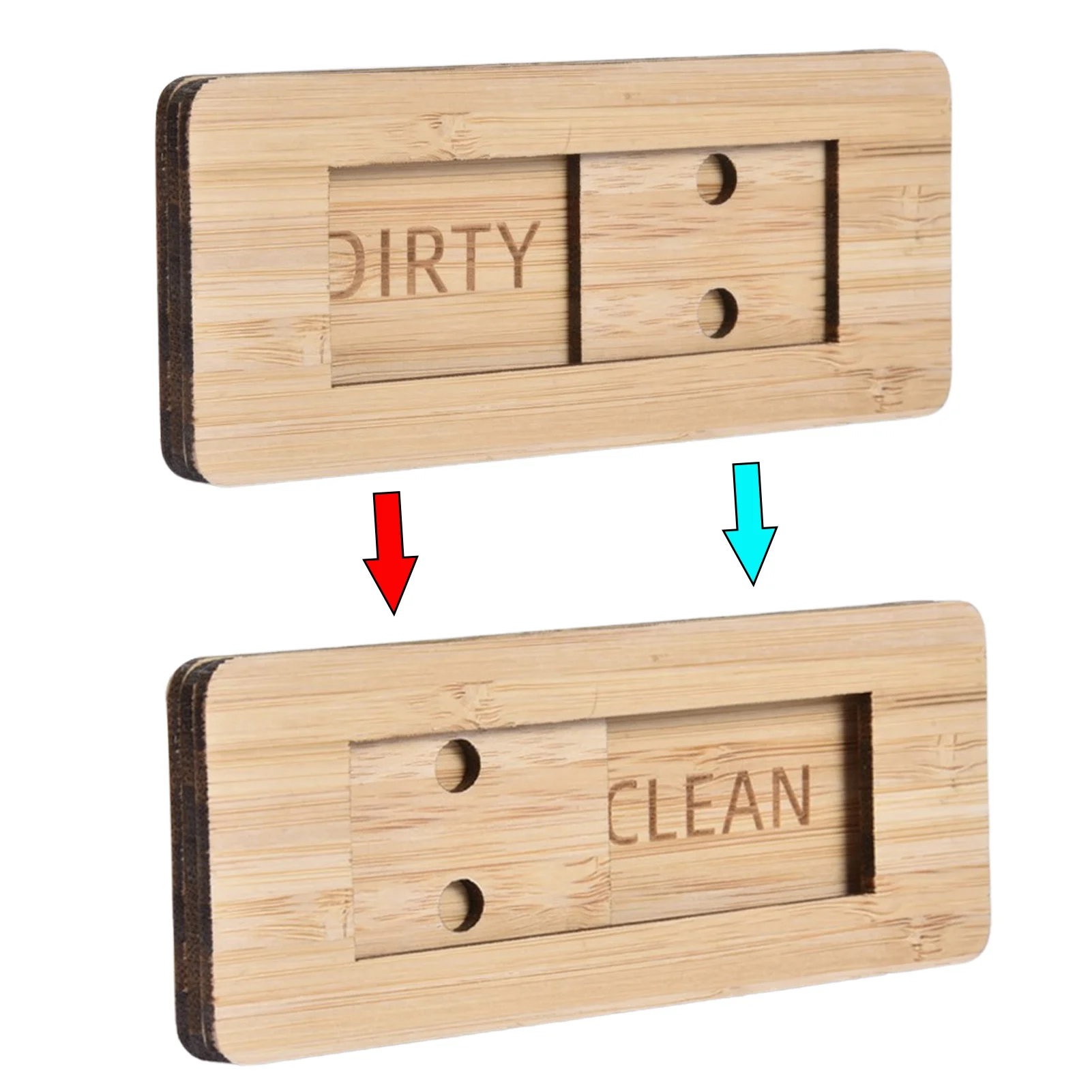 

Magnet Clean Dirty Sign Dishwasher Bamboo Cleaning Tips Indicator Home Room Decoration