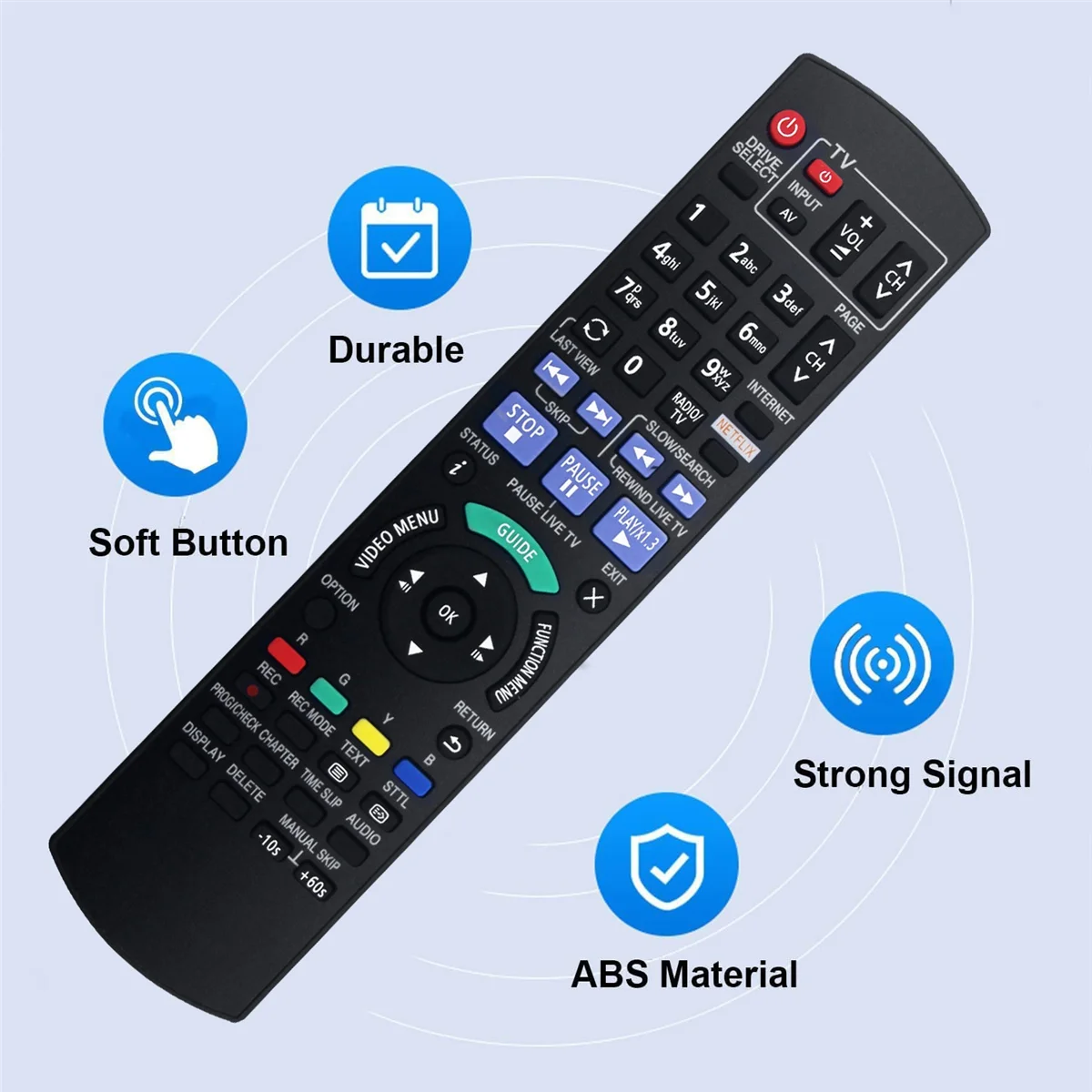 Замените N2QAYB 001042 Пульт дистанционного управления для Panasonic DMRHWT250 DMRHWT250GL DMR-HWT250