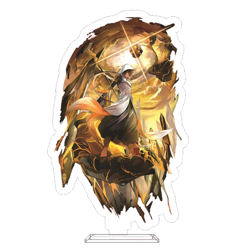 

Anime Figure Original Genshin Impact Zhongli Yunjin Baal Shenhe Kell Acrylic Stand Model Plate Desk Decor Standing Sign As Gifts