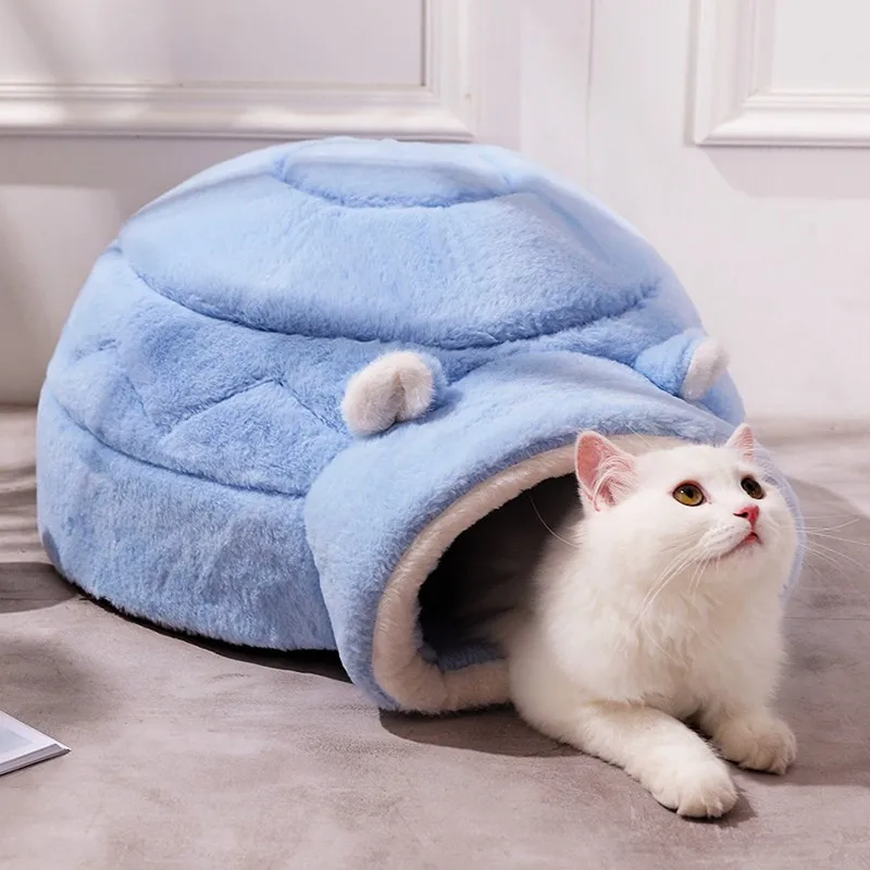 

Cat Bed Mat Pet Warm House Puppy Pet Cat Basket Round Mat Bed Pet Accessories Four Seasons Available