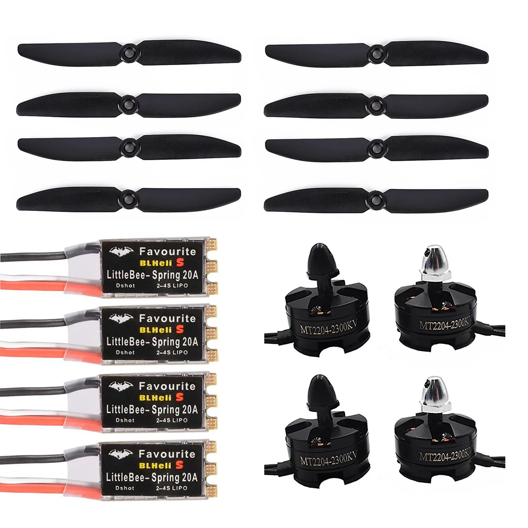 MT2204 2300KV 2204 CW/CCW бесщеточный двигатель и FVT Littlebee 20A BLHeli-s SPRING ESC для FPV Racing Quad Motor FPV мультикоптера