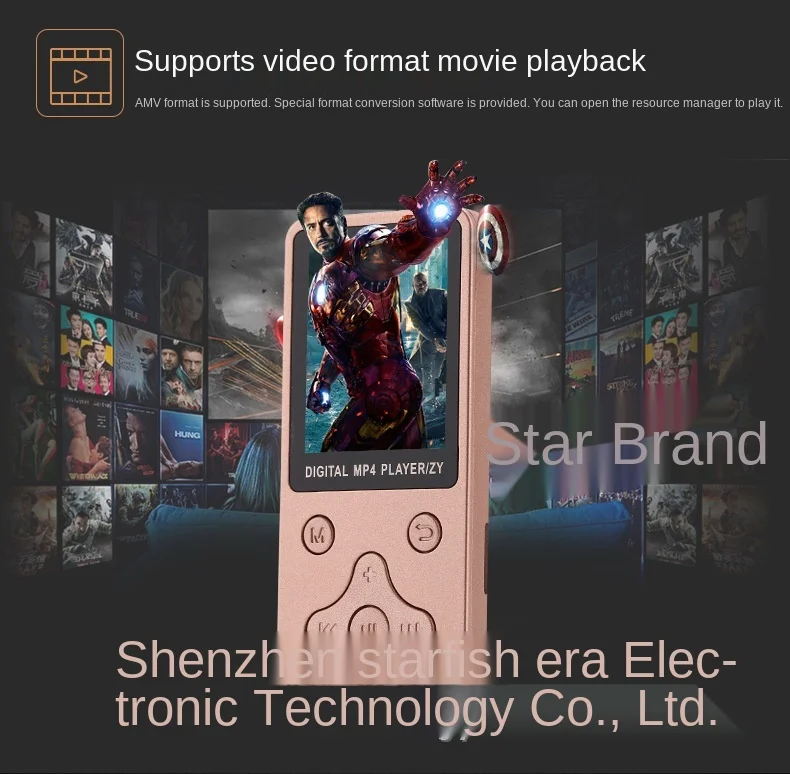 

T1 MP3 Music Player Lightweight and Portable with Screen Thin Video MP4 Wholesale