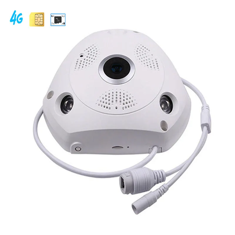 

Panoramic view Fisheye 3G 4G SIM Card Slot 360 Degree security ip camera