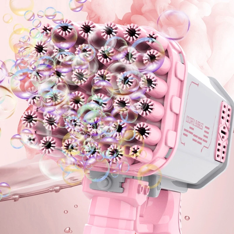 

36-Hole Electric Bubble Machine Bubble Rocket Bubbles for School Activities