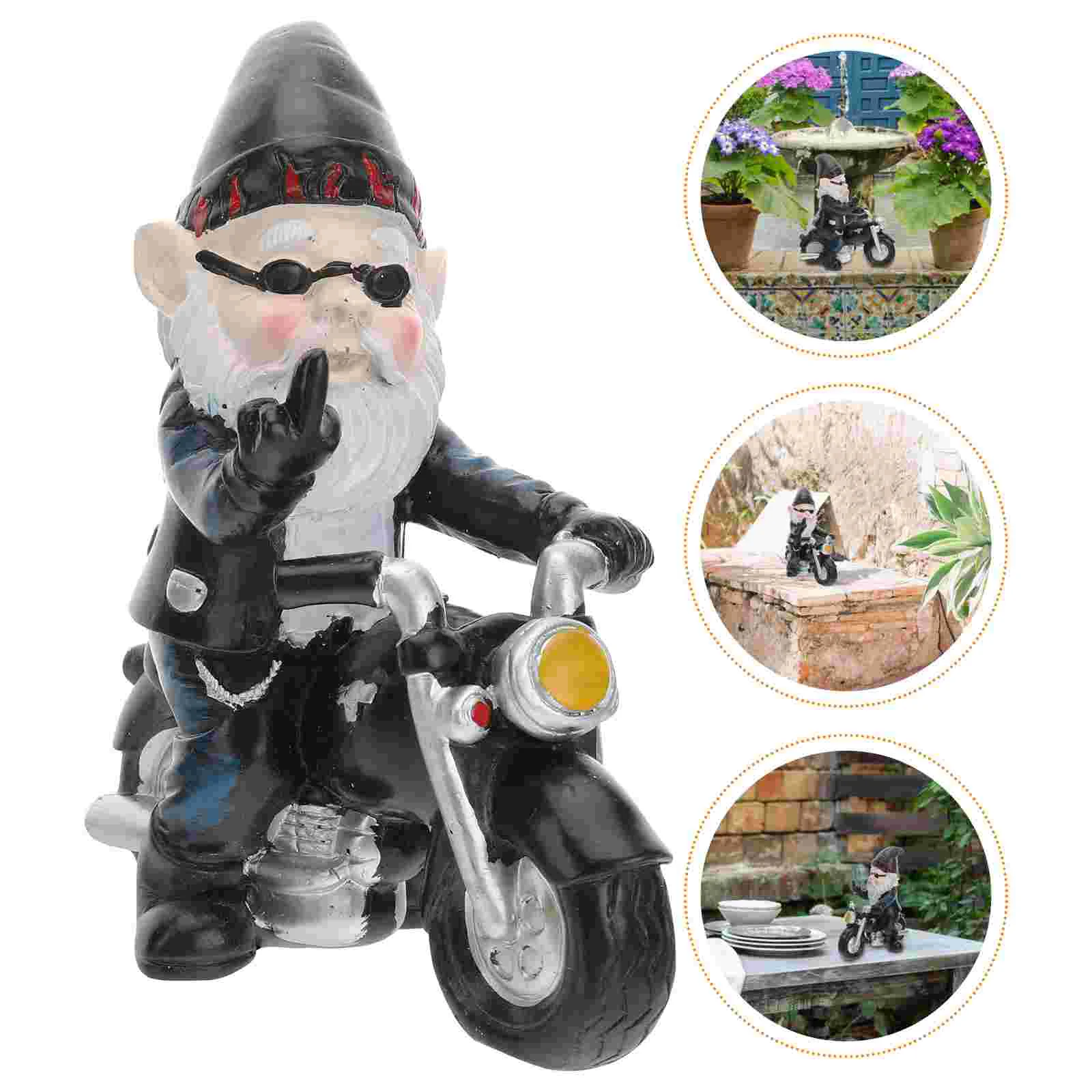 

Elf Dwarf Decor Solar Lights Outdoor Decorative Garden Gnomes Nativity Animals Figurines Dwarf Ornaments Statue Naughty Gnome