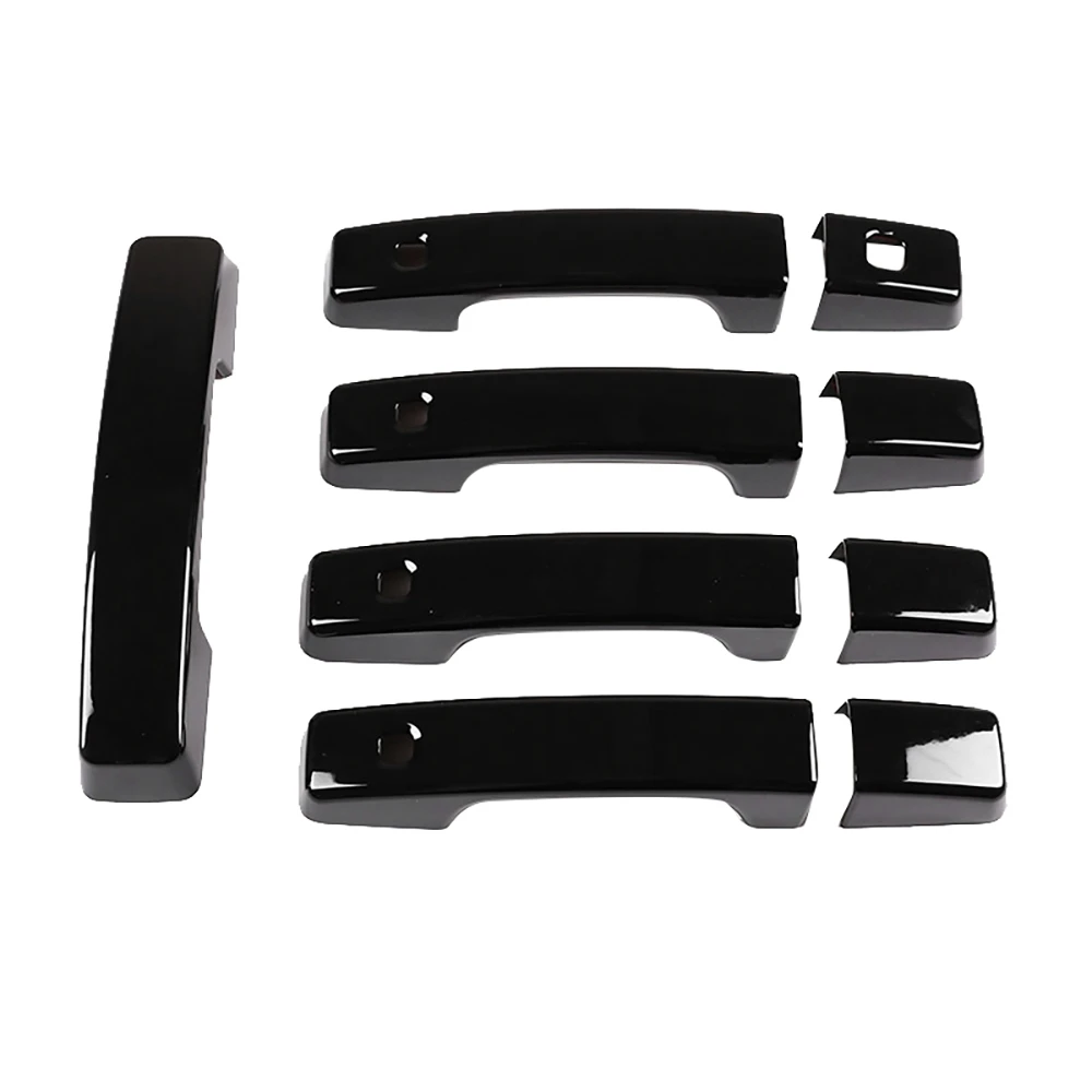 

9Pcs Car Door Handle Trim Sticker Exterior Door Handle Cover for Land Rover Defender 110 2020-2022