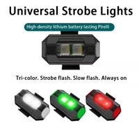 3 modes usb rechargeable light flashlight motorcycle modified drones aircraft lights 3 colors warning lights bike accessories