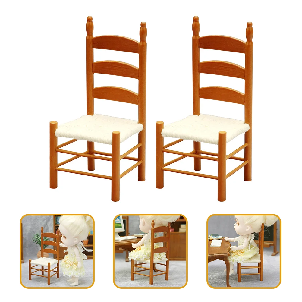 

2 шт., миниатюрные украшения для стульев