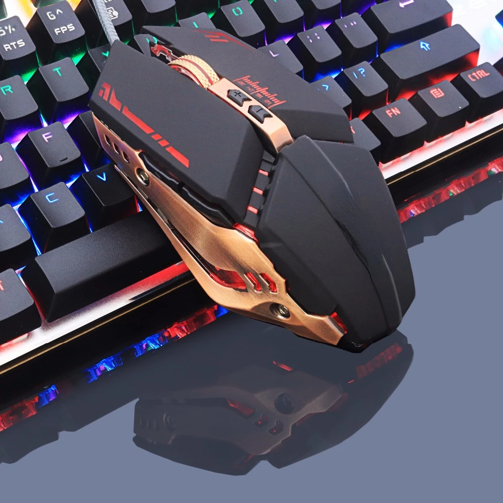 

New Fashion Professional gamer Gaming Mouse 8D 3200DPI Adjustable Wired Optical LED Computer Mice USB Cable Mouse for laptop PC