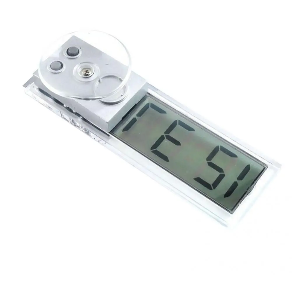 

Small Dashboard Clock Practical Sturdy Plastic LCD Auto Dashboard Digital Clock