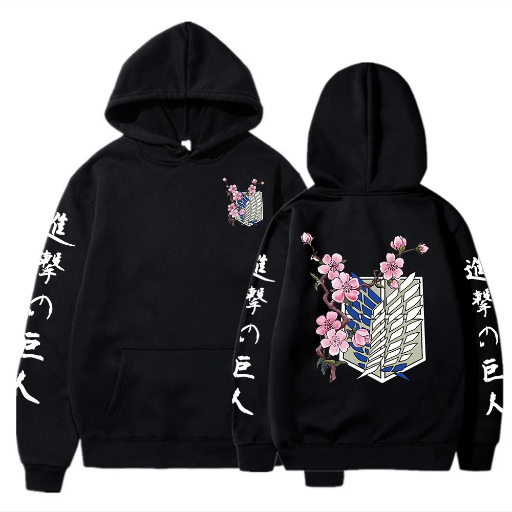 

Novelty Clothes Attack on Titan Hoodie Women/Men Anime Hoodies Graphic Pullovers Oversized Sweatshirts Casual Tracksuit