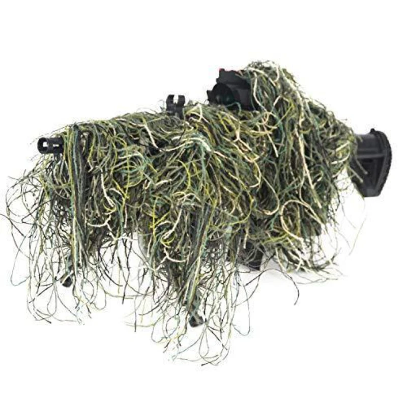 Grass Type Hunting Rifle Wrap Rope Ghillie Suits Gun Stuff Cover For Camouflage Sniper Paintball Hunt Clothing Parts