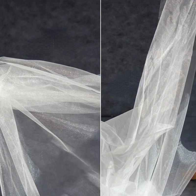 

Сетчатая Ткань, белое прозрачное свадебное платье, модный дизайн, дизайнерское шитье, украшение в соответствии с метрами