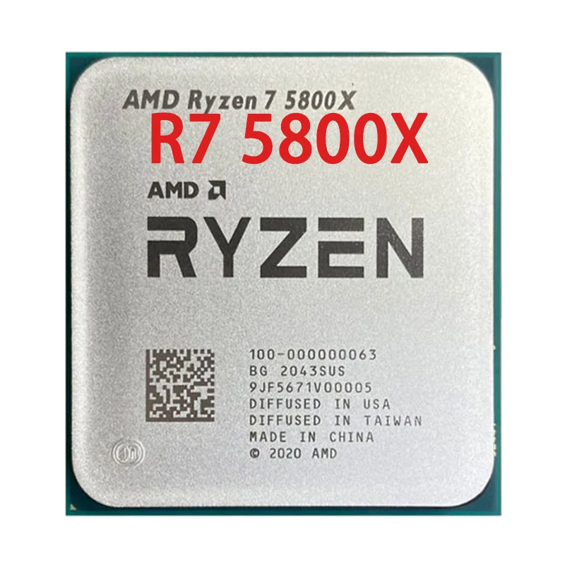 

Процессор AMD Ryzen 7 5800X R7 5800X 3,8 ГГц Восьмиядерный 16-поточный процессор 7 нм L3 = 32M 100-000000063 разъем AM4