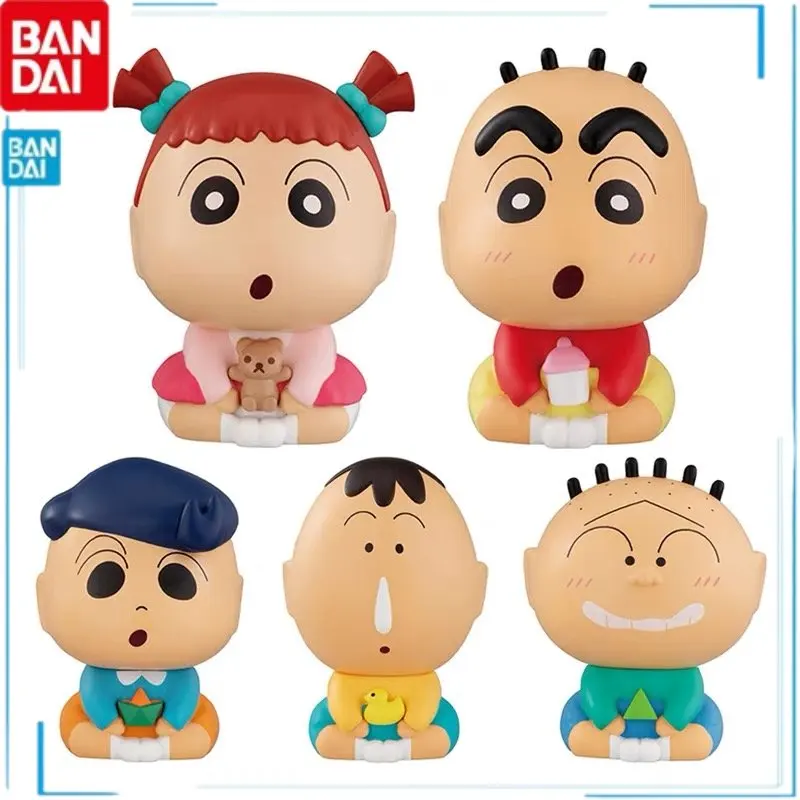 

BANDAI Crayon Shin-chan Gashapon Toru Kazama Nene Chan Аниме Фигурка экшн-фигурка Коллекционная модель игрушки для детей подарок на день рождения