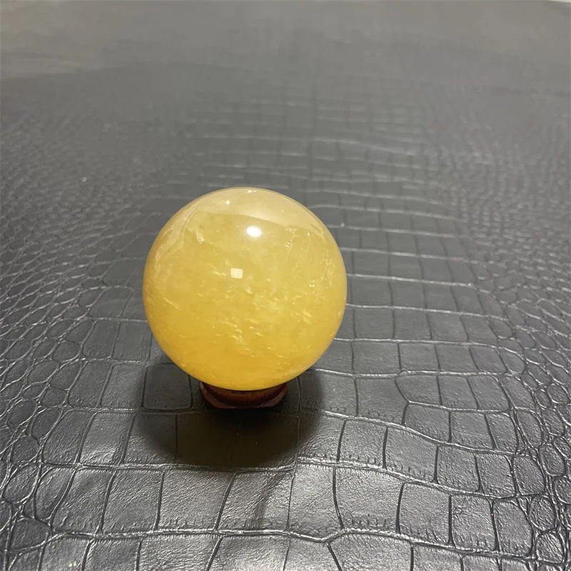 Хрустальный шар из цитрина и кальцита 6 1 см RongDe Jewelry