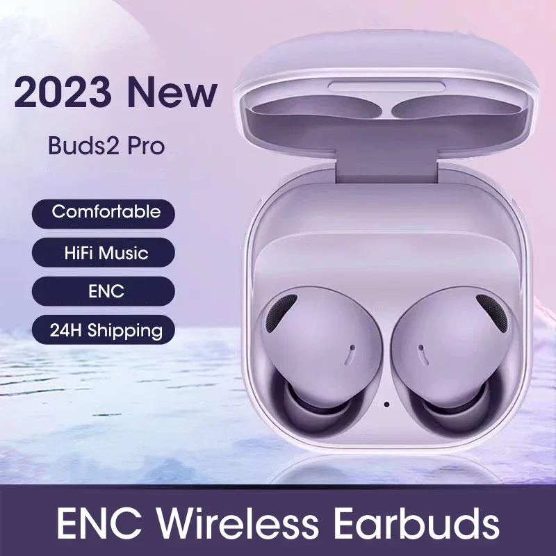 

2023 New Buds2 Pro TWS R510 Earbuds Bluetooth Earphones Buds 2 Pro Wireless Headphones with Mic ENC HiFi Stereo Gaming Sports