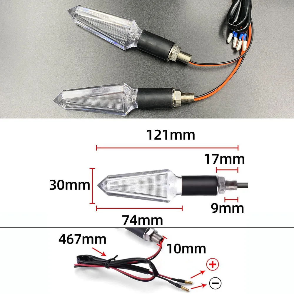 

Универсальные поворотники для мотоциклов, светодиодная подсветка для Yamaha R1 XJ6 MT09 MT07 FZ6 XJR1300