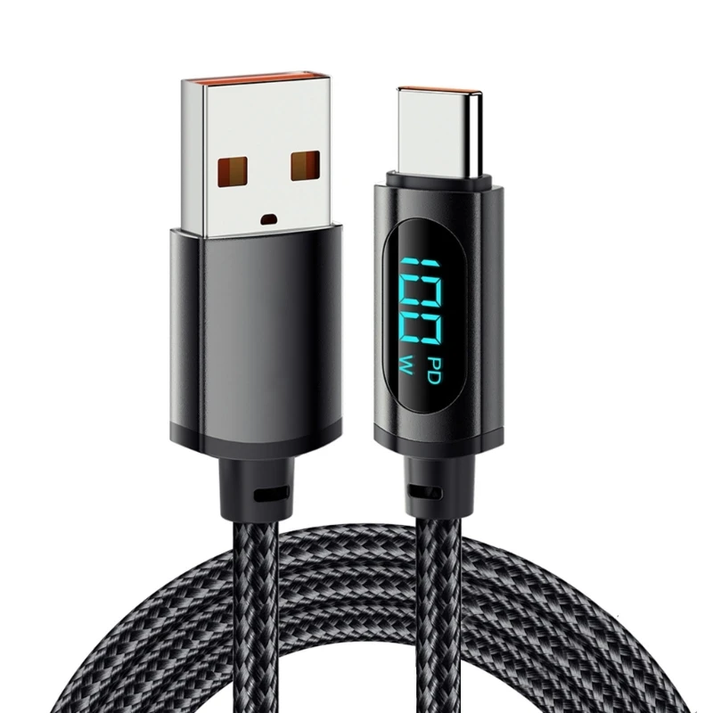 

Кабель USB Type-C 7A со светодиодным дисплеем, 100 Вт