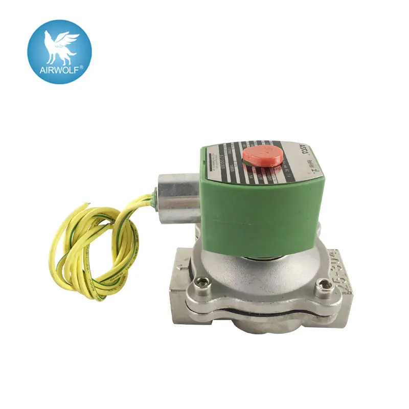 

EF8210G089 Solenoid valve 304 Stainless steel body pilot operated Explosion-proof Silver coil 1 inch Cheap Solenoid valve