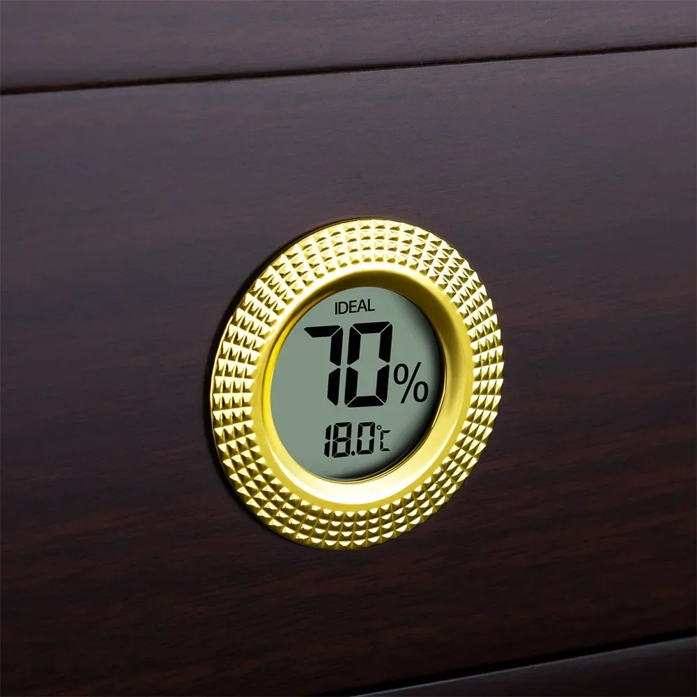 Хьюмидор для сигар из кедрового дерева с электронным гигрометром увлажнитель