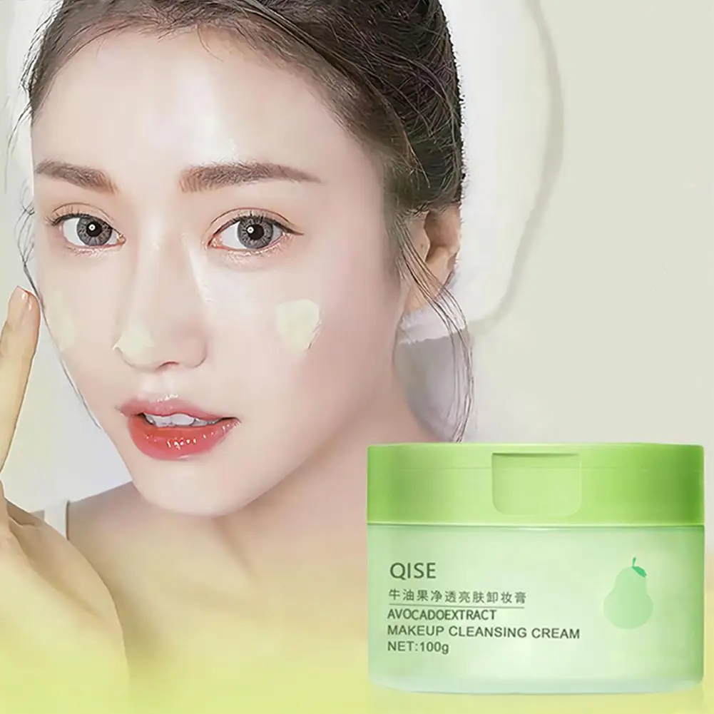 

100g Avocado Cleaning Balm Skin Face Make Up Cleansing Makeup Gentle Remover Cleaner Balm Pore Clean Skincare Remover Makeu M6y8
